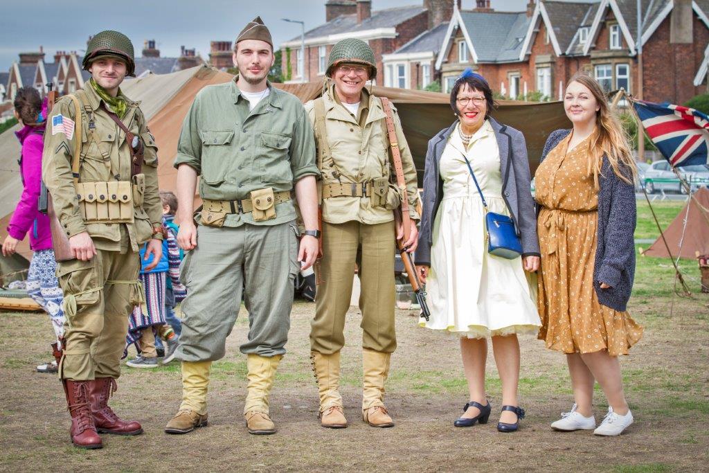 Re-enactors at Lytham 1940s Weekend